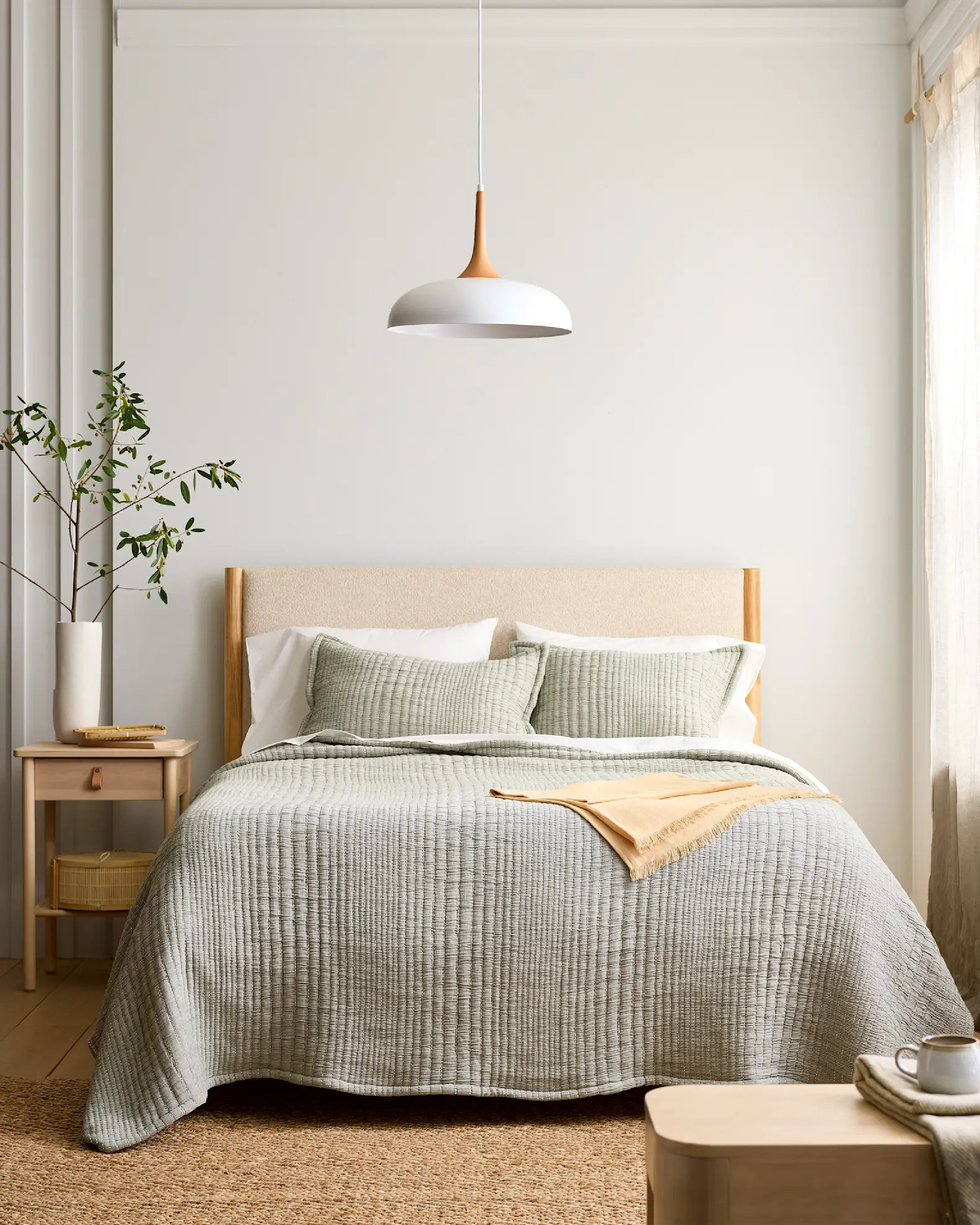 Organic Cotton Channel Stitch Coverlet Set | Quince