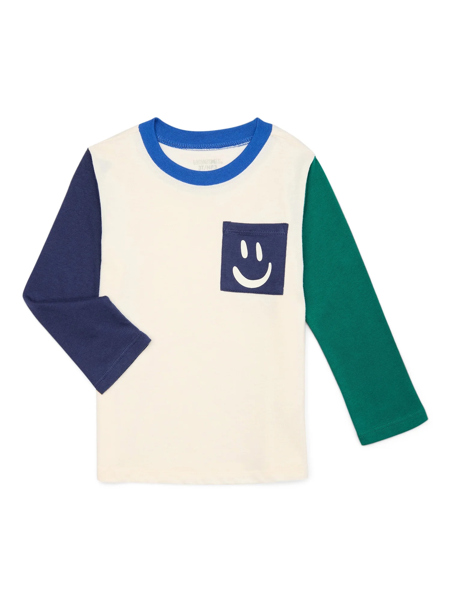 Garanimals Toddler Boys Long Sleeve Raglan Tee, Sizes 18M-5T - Walmart.com | Walmart (US)