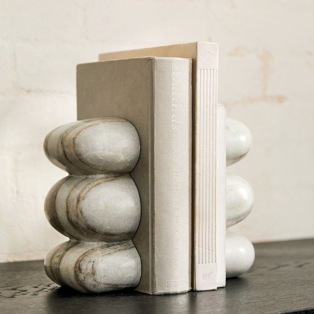 Kali Marble Bookends (Set of 2) | West Elm (US)