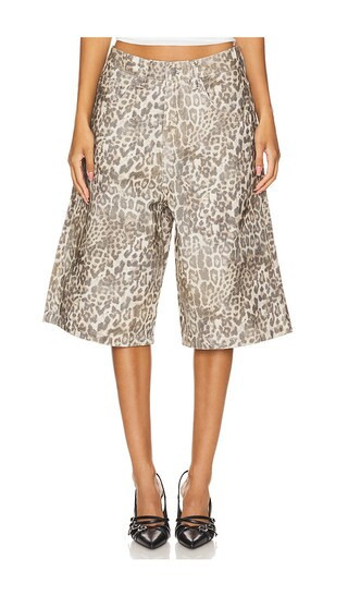 Jaded London Colossus Jorts in Brown. - size 30 | Revolve Clothing (Global)