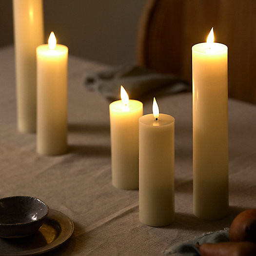 Stargazer Flameless Pillar Candle, 5 Inch | Terrain