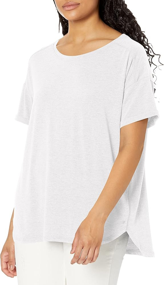 Amazon Essentials Women's Studio Relaxed-Fit Lightweight Crewneck T-Shirt (Available in Plus Size... | Amazon (US)