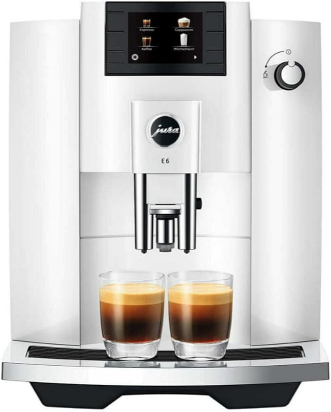 Jura E6 Automatic Coffee Center (Piano White) | Amazon (US)
