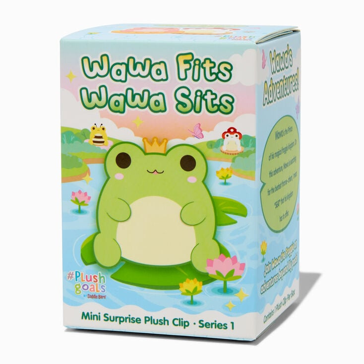 #Plush Goals by Cuddle Barn® Wawa Fits, Wawa Sits Series 1 Mini Surprise Plush Bag Clip - Styles... | Claire's (UK)