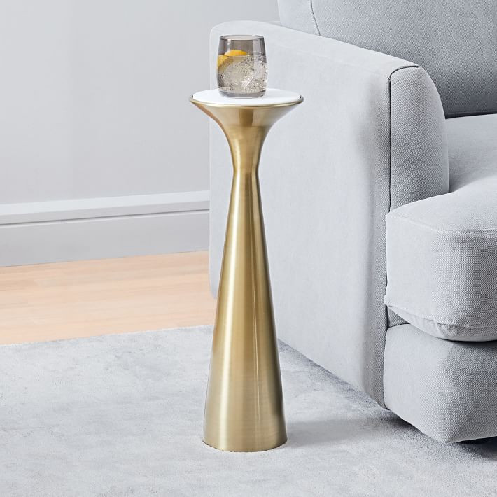 Silhouette Pedestal Drink Table | West Elm (US)