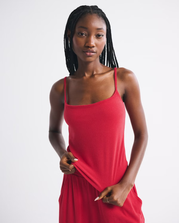 Women's Cozy Lounge 90s Cami | Women's Tops | Abercrombie.com | Abercrombie & Fitch (US)