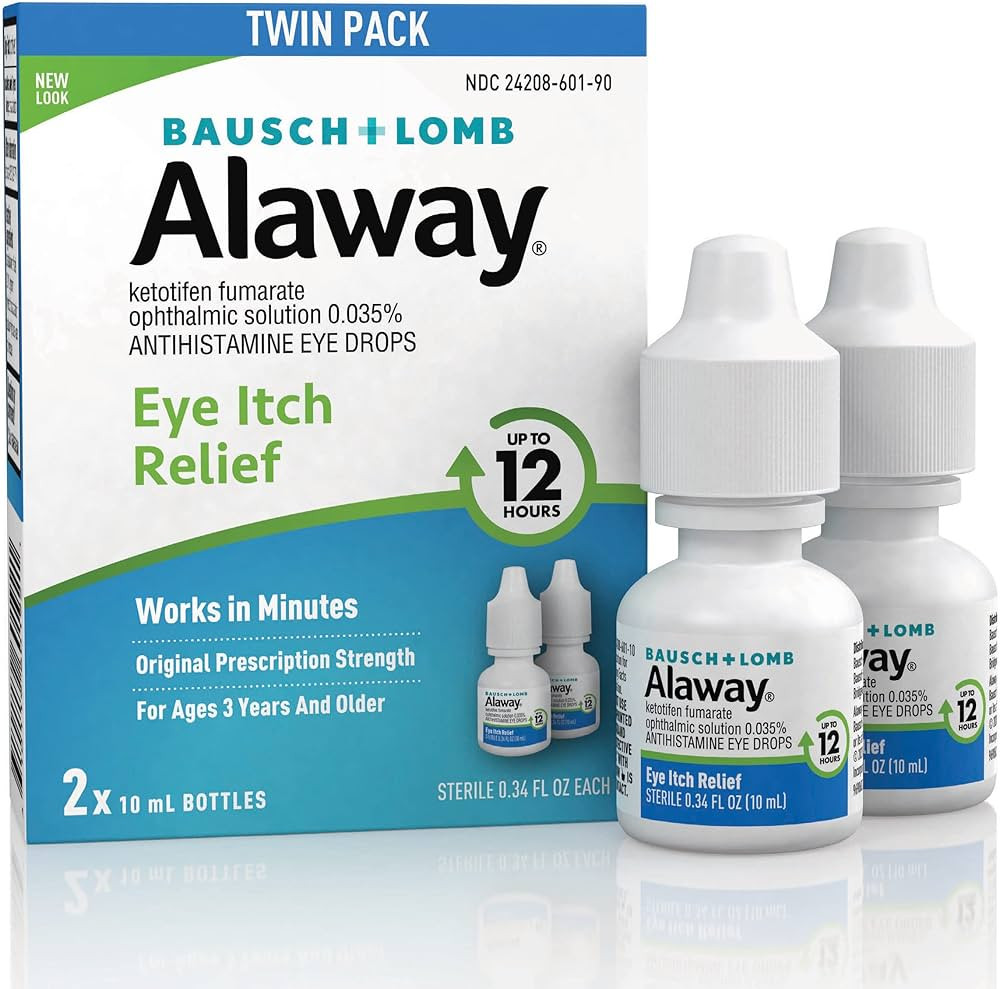 Alaway Antihistamine Eye Drops, Allergy Relief from Itchy Eyes, Works in Minutes, Provides Relief... | Amazon (US)