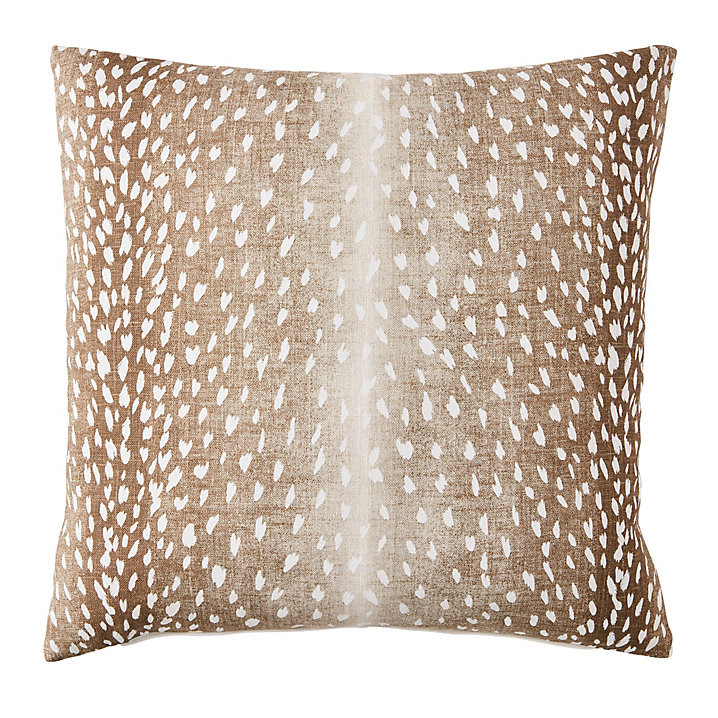 Antelope Pillow with Feather Down Insert & Linen Rayon Blend | Ballard Designs, Inc.