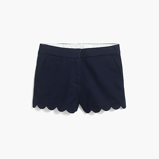 Girls' short with scalloped hem | J.Crew Factory