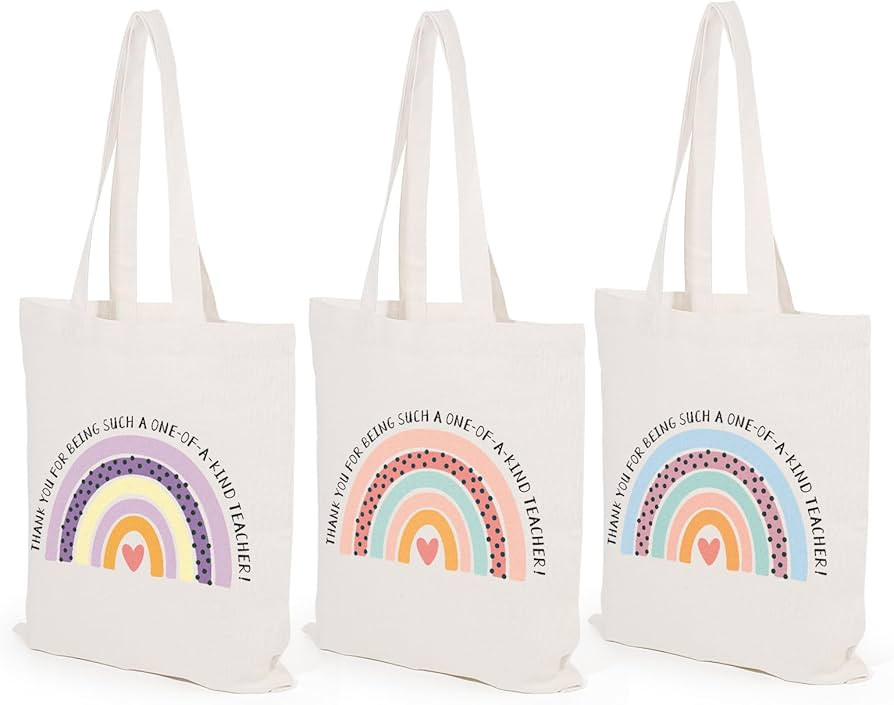 TYL&TYS 3pcs Teacher Appreciation Gifts Teacher Bags for Women, Teacher Gifts Teacher Tote Bag Ca... | Amazon (US)