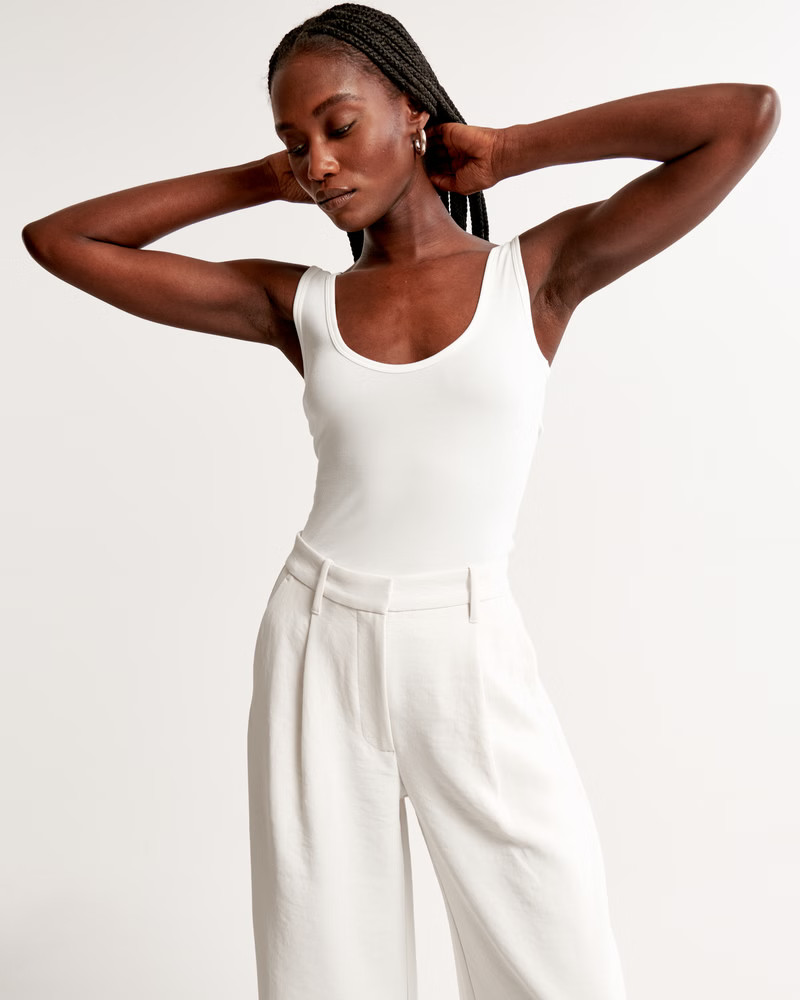 Sandwash Rib Tuckable Scoopneck Tank | Abercrombie & Fitch (US)