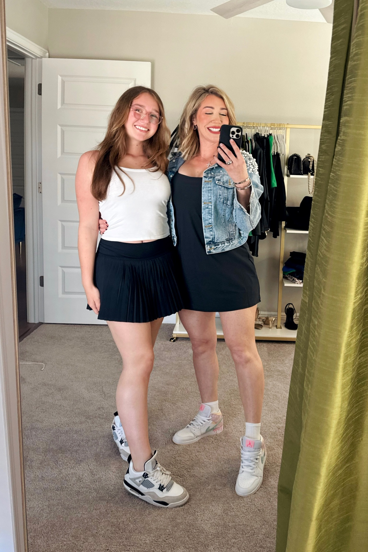 Feeling sporty today for an afternoon out. Loving the fit of my dress & the skirt. Both have shorts underneath. 

Everything runs tts. I’m wearing mediums. Sofia is in a small in the skirt  

💋 lip is shade ‘outspoken'

#LTKunder50 #LTKfit #LTKunder100