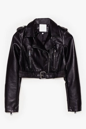 Part Time Rocker Cropped Faux Leather Jacket | NastyGal (US & CA)
