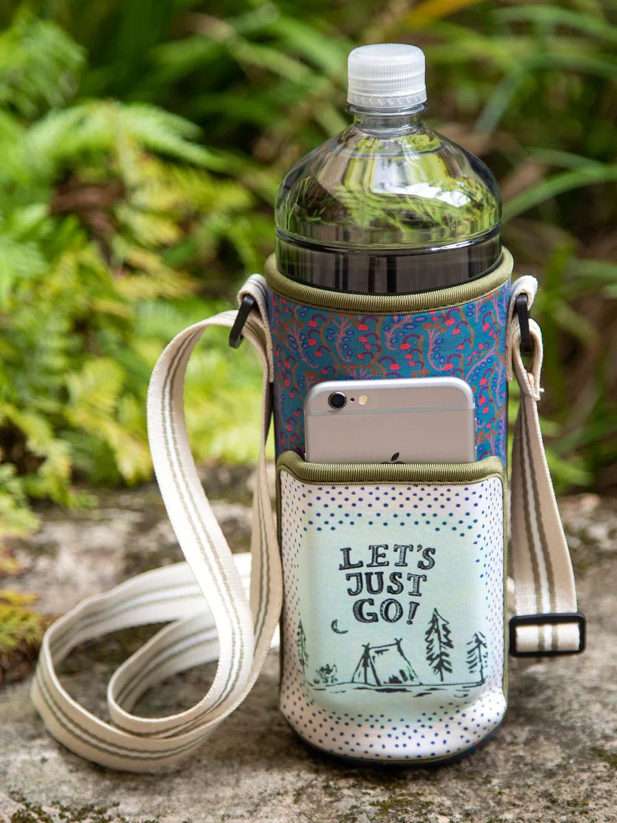 Insulated Water Bottle Carrier - Let's Just Go | Natural Life