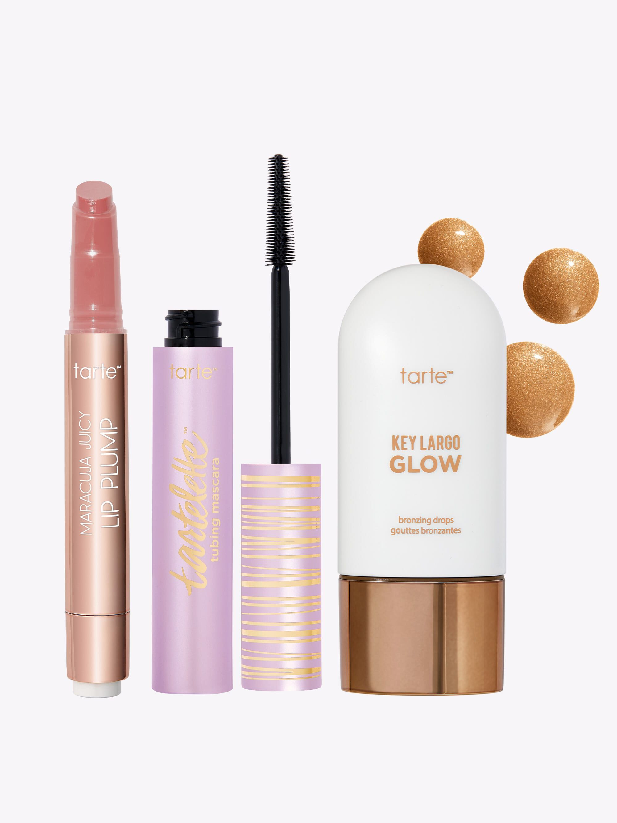 tarte™ maracuja juicy lip plump, tubing mascara and bronzing drops | tarte cosmetics (Global)