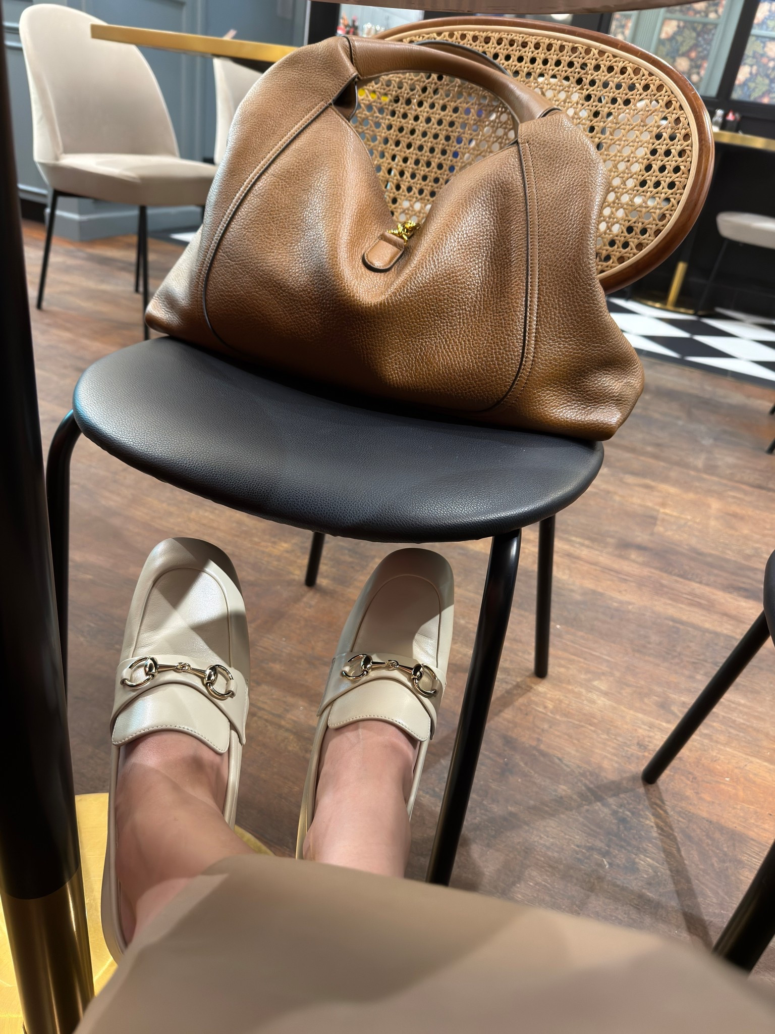 Gucci Softbit maxi shoulder bag. The perfect elegant daily bag! 

The new Gucci Softbit shoulder bag reimagines the House’s signature hardware as an oversized half Horsebit. It is both aesthetic and functional as the magnetic closure of the relaxed silhouette, crafted from supple, grainy leather with a rich texture.

Brown grainy leather
Gold-toned hardware
Dark brown microfiber lining
Inside: detachable pouch
Shoulder strap drop: 20cm
W46cm x H26cm x D16cm
Weight: 1.4kg, approximately
Made in Italy
Half Horsebit magnetic closure

#LTKSeasonal #LTKStyleTip