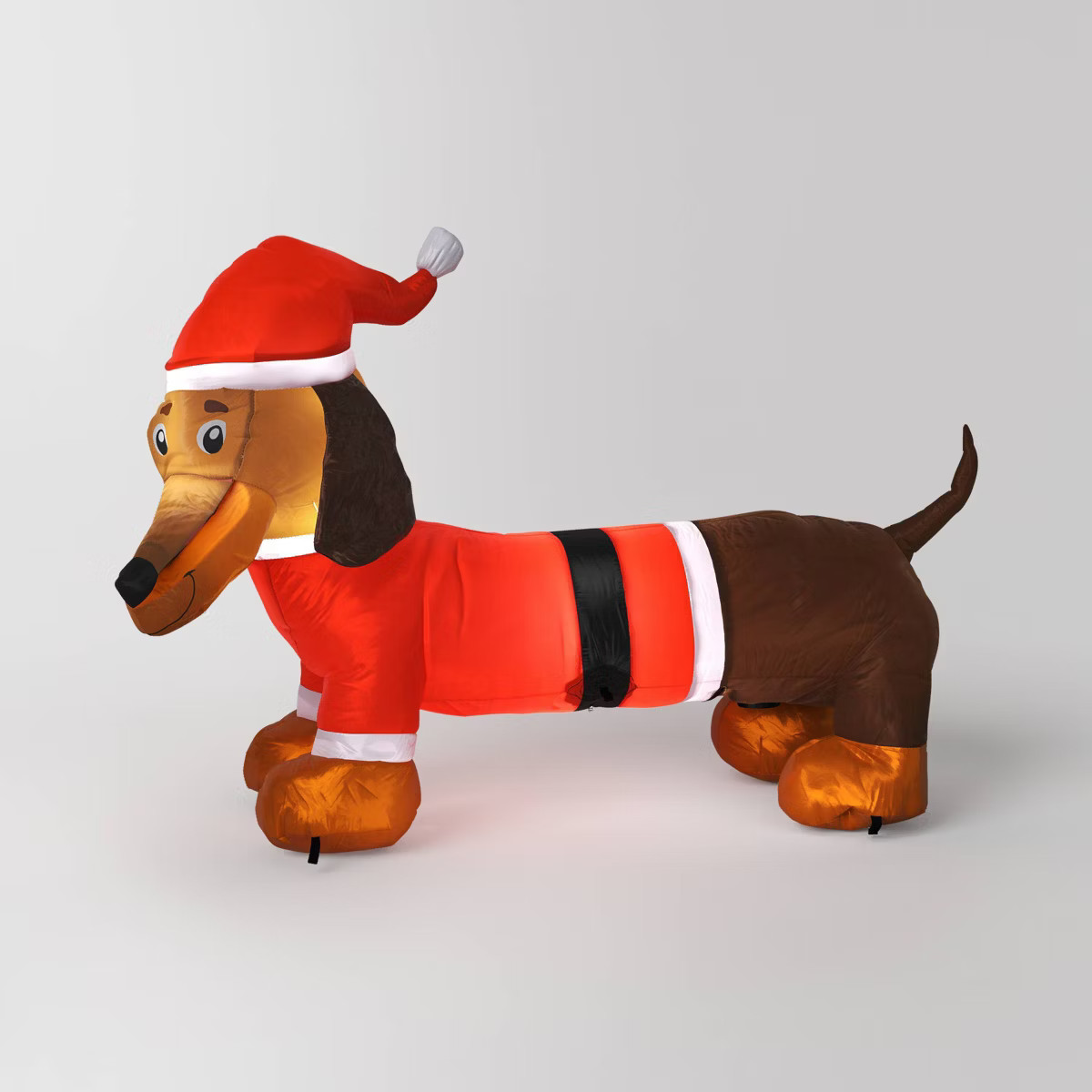 3.5' Christmas Indoor/Outdoor Lighted Inflatable Dachshund in Santa Suit - Wondershop™ | Target