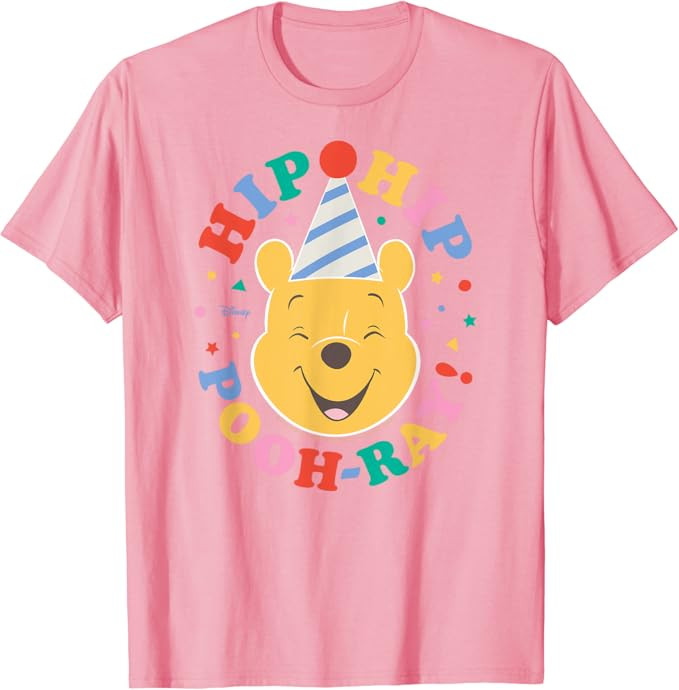 Winnie The Pooh - Hip Hip Pooh-ray! Birthday T-Shirt | Amazon (US)