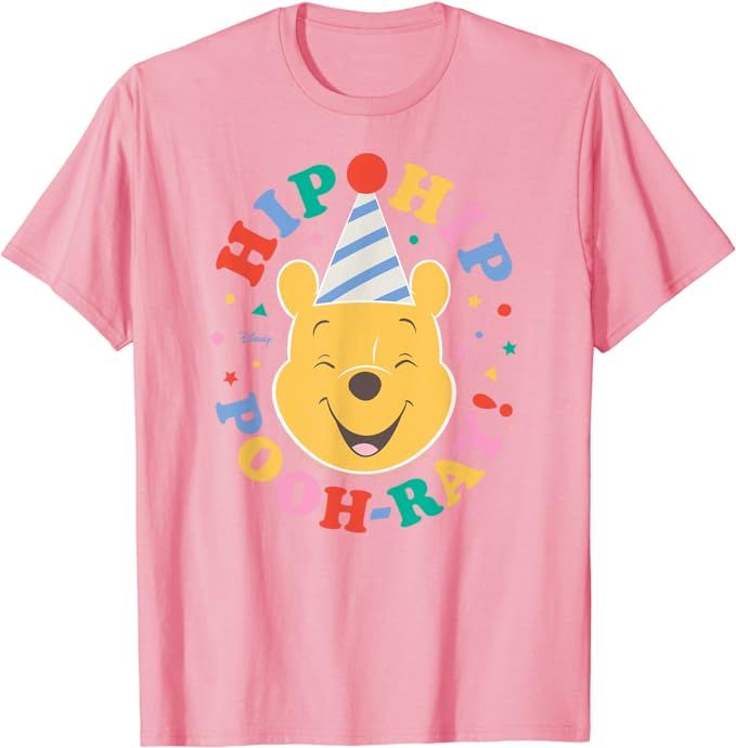 Winnie The Pooh - Hip Hip Pooh-ray! Birthday T-Shirt | Amazon (US)