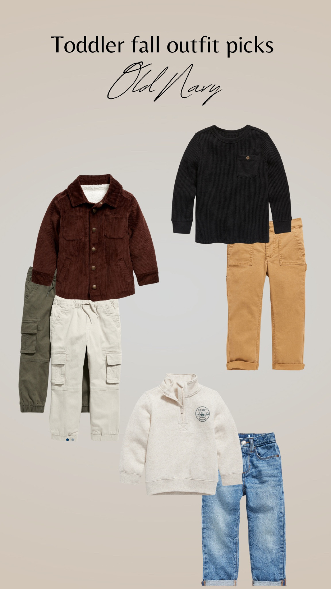 More cute fall outfits for toddler boys from Old Navy! 



#LTKunder50 #LTKSeasonal #LTKkids