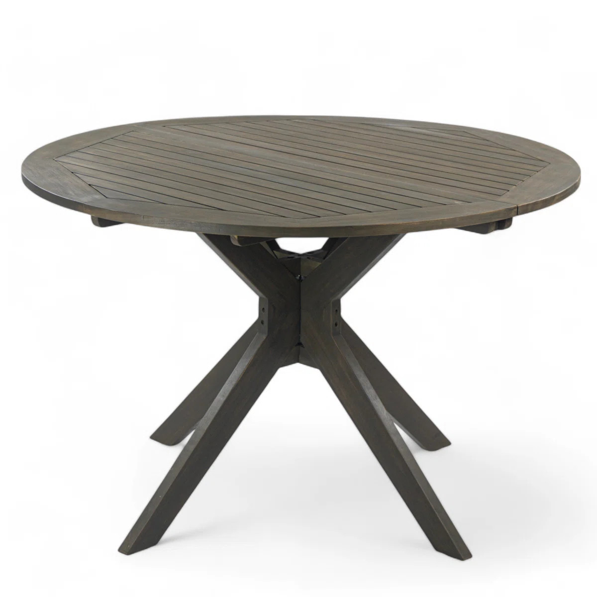 Renaud Round Acacia Outdoor Dining Table , 47.25'' in. W 47.25'' in. D | Wayfair North America