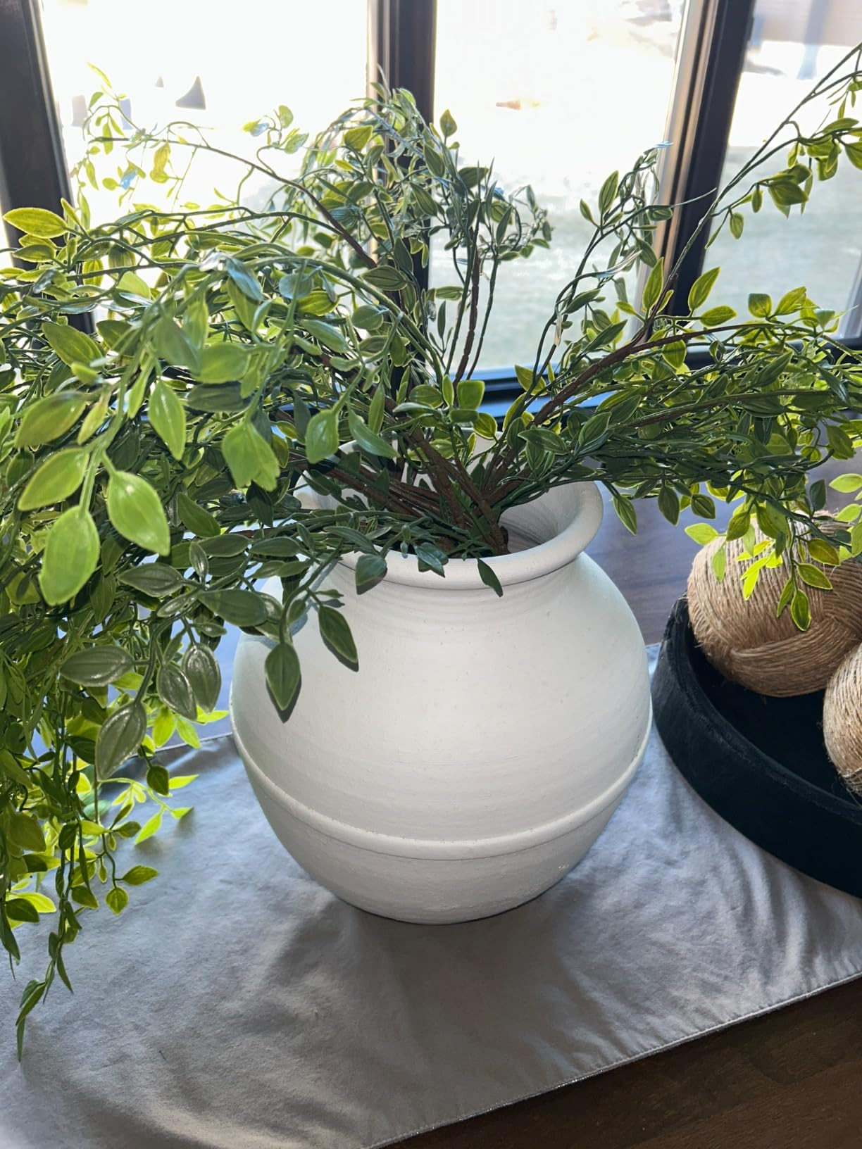 Melorca&Guilla Artificial Plants,2PCS 43.3" Green Nandina Faux Branches for Vase,Artificial Plant... | Amazon (US)