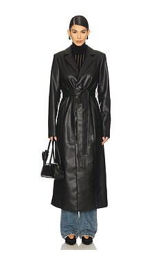 The Vegan Leather Long Coat
                    
                    Joe's Jeans | Revolve Clothing (Global)