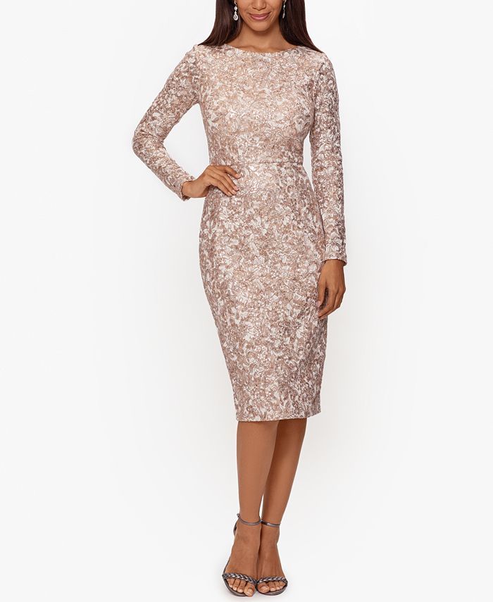 XSCAPE Sequin & Lace Dress & Reviews - Dresses - Women - Macy's | Macys (US)