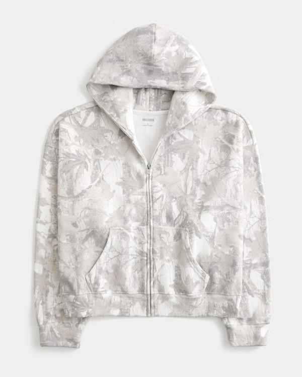 Women's Oversized Zip-Up Hoodie | Women's Tops | HollisterCo.com | Hollister (US)