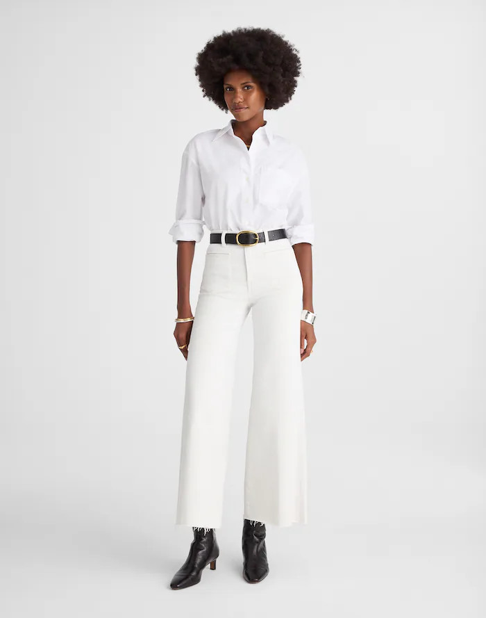 Flared Wide-Leg Crop Jeans | Madewell