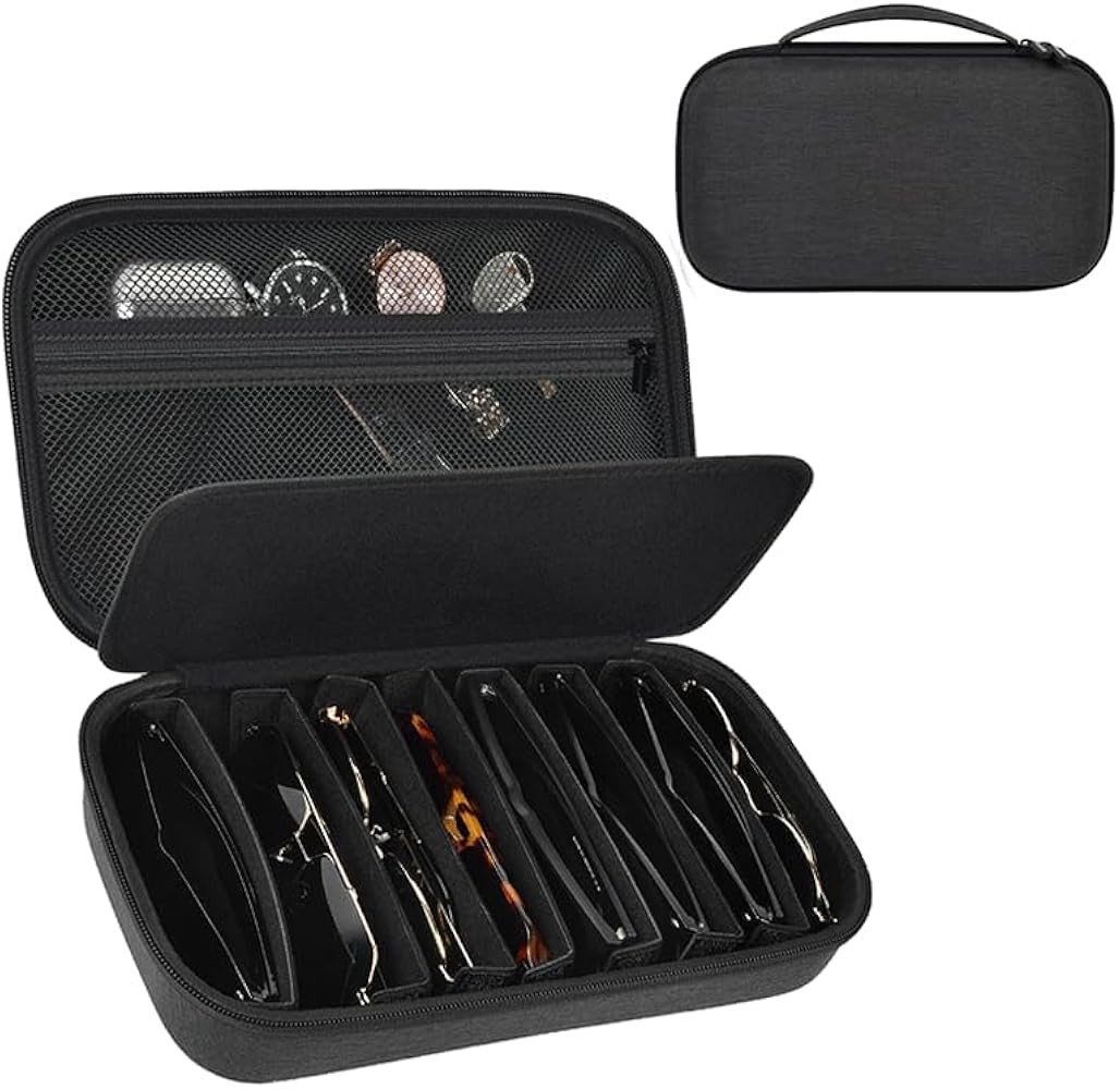 Travel Sunglass Organizer Case for Sojos/for Goodr Polarized Sunglasses, 8 Pairs Trendy Glasses S... | Amazon (US)