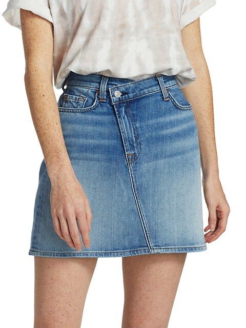 Asymmetrical Denim Mini Skirt | Saks Fifth Avenue OFF 5TH