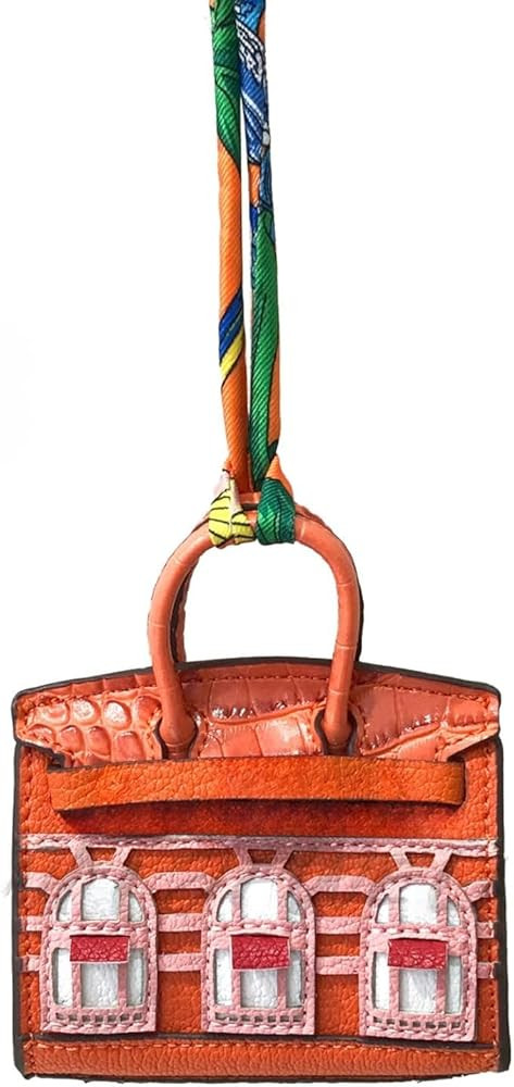 Cute Keychains for Women Car Accessories Preppy Stuff Purse Charms for Handbags Vegan Leather Bag... | Amazon (US)