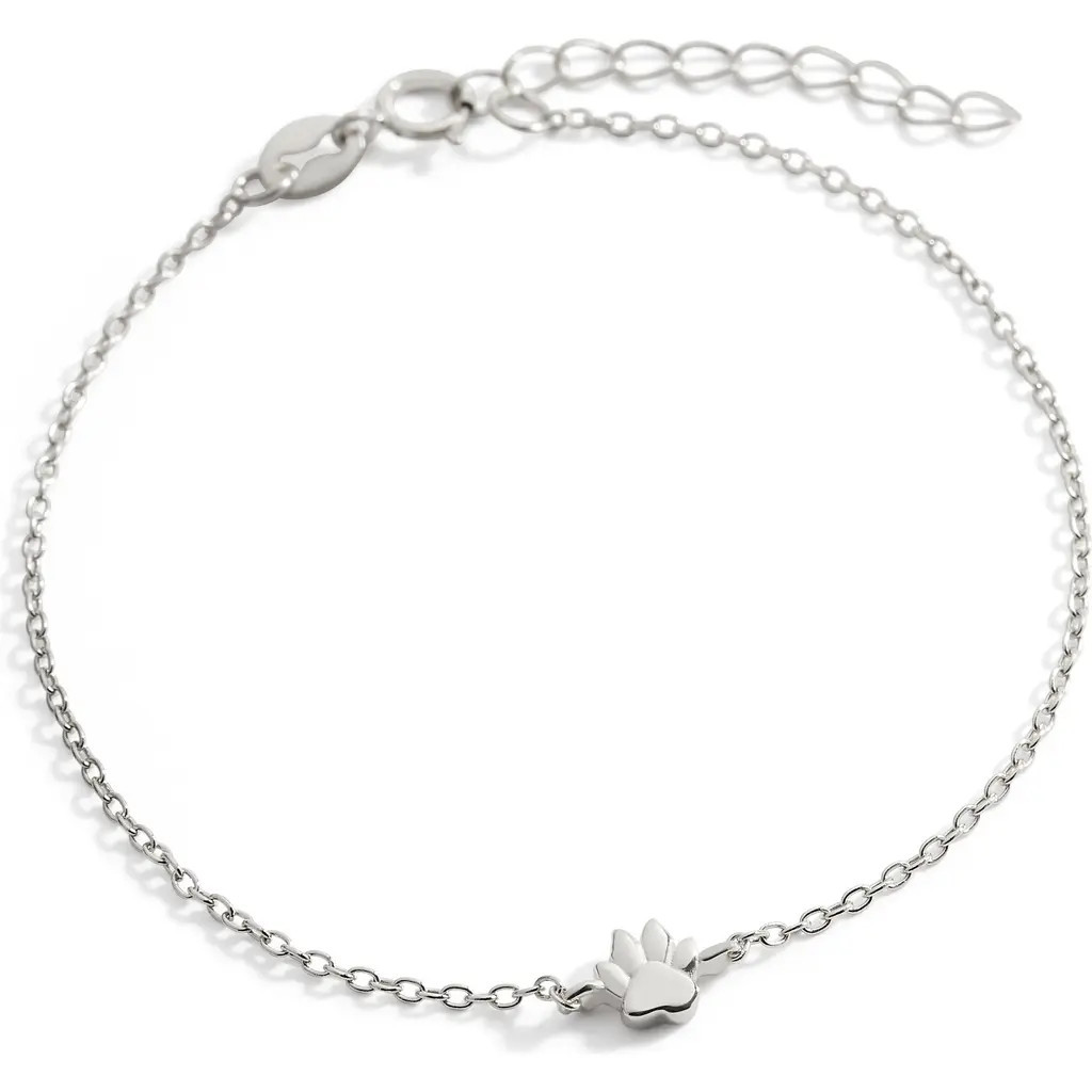 Mint & Lily Tiny Pawprint Bracelet in 925 Sterling Silver at Nordstrom | Nordstrom