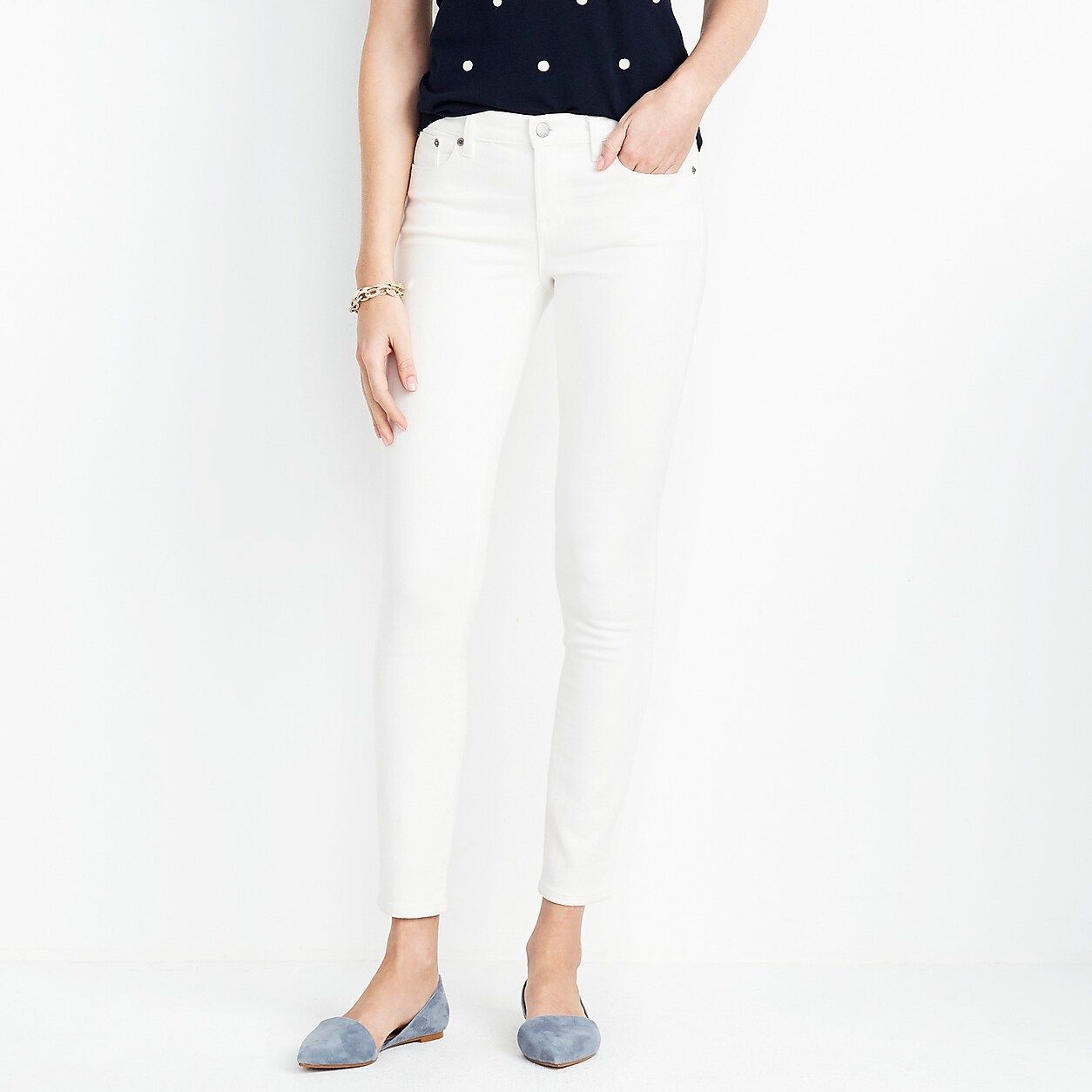 White wash straight & narrow jean with 31" inseam | J.Crew Factory
