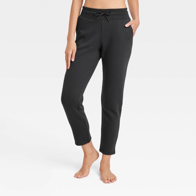 Women's Fleece Tapered Leg Pants - All in Motion™ | Target