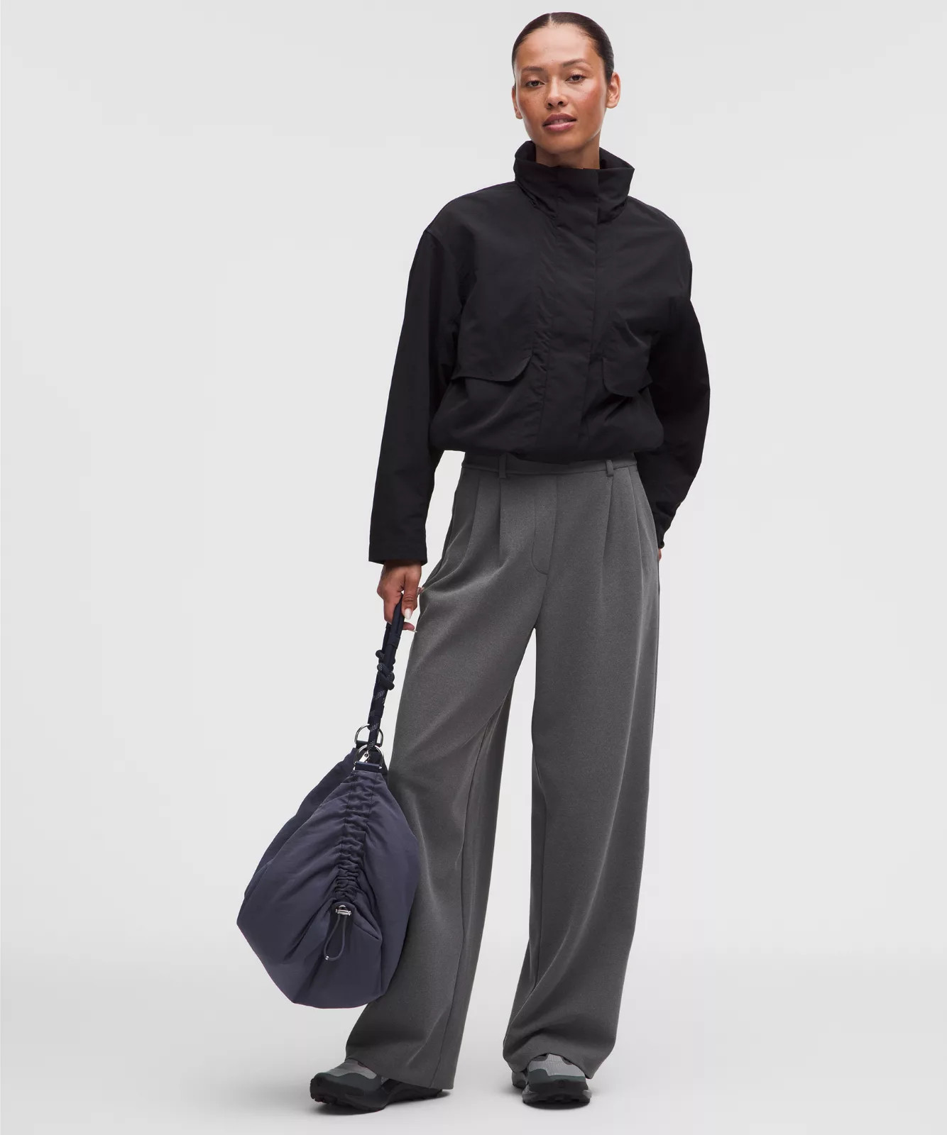 lululemon – Women's Daydrift High-Rise Wide-Leg Trousers Regular Twill – Color Grey – Size XS | lululemon UK