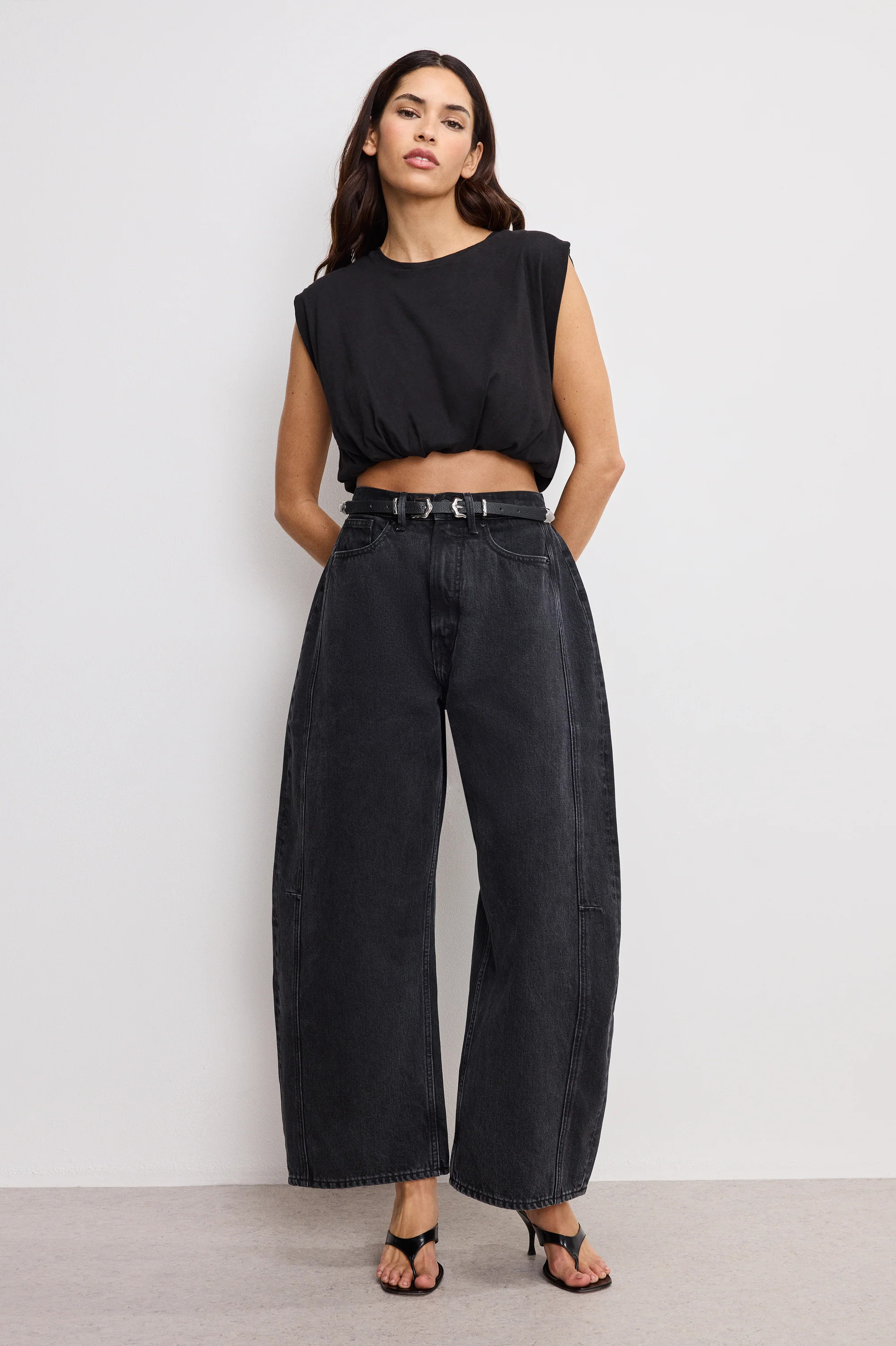 GOOD EXTREME BARREL JEANS | BLACK373 - GOOD AMERICAN | Good American