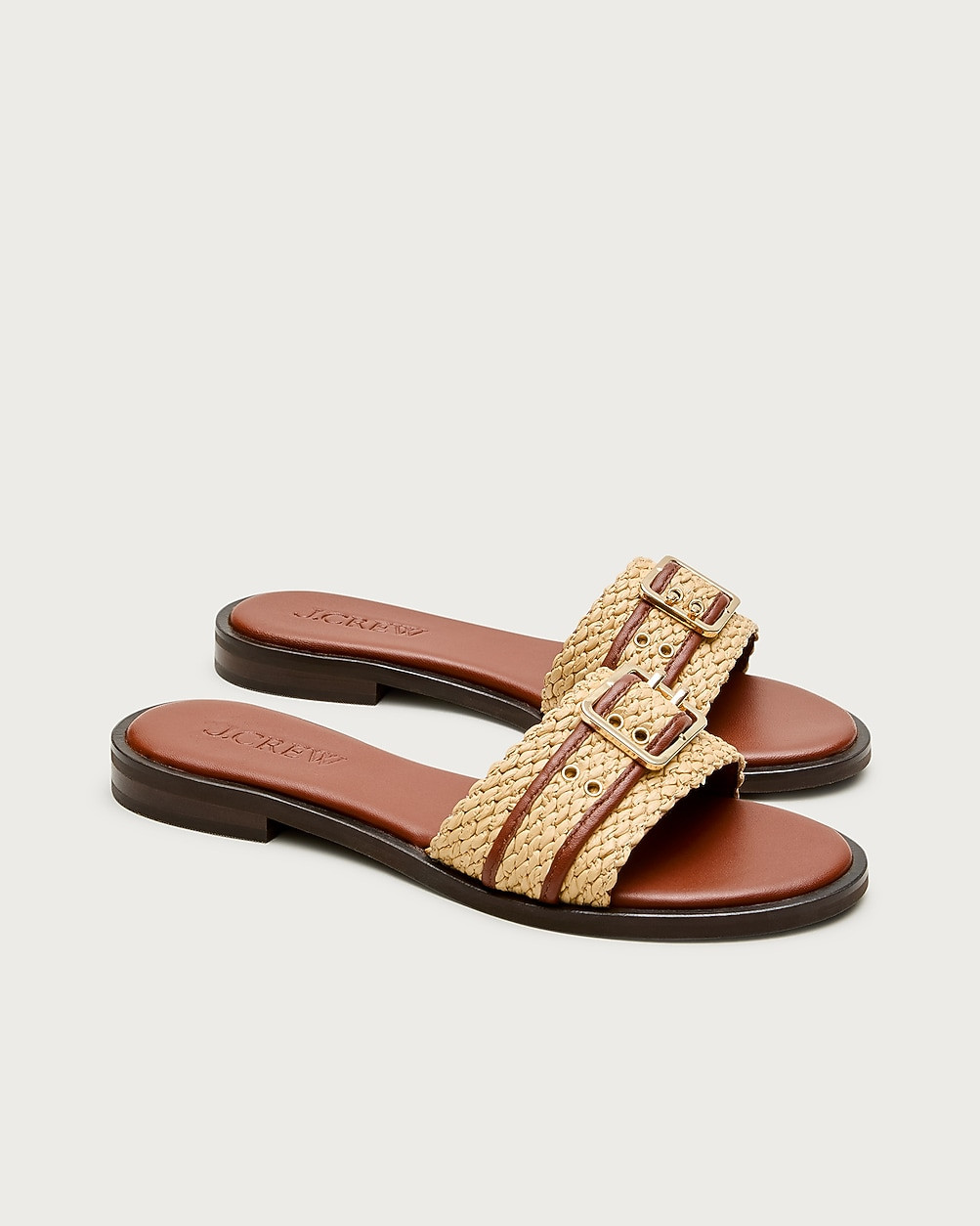 Belted woven-strap sandals | J. Crew US