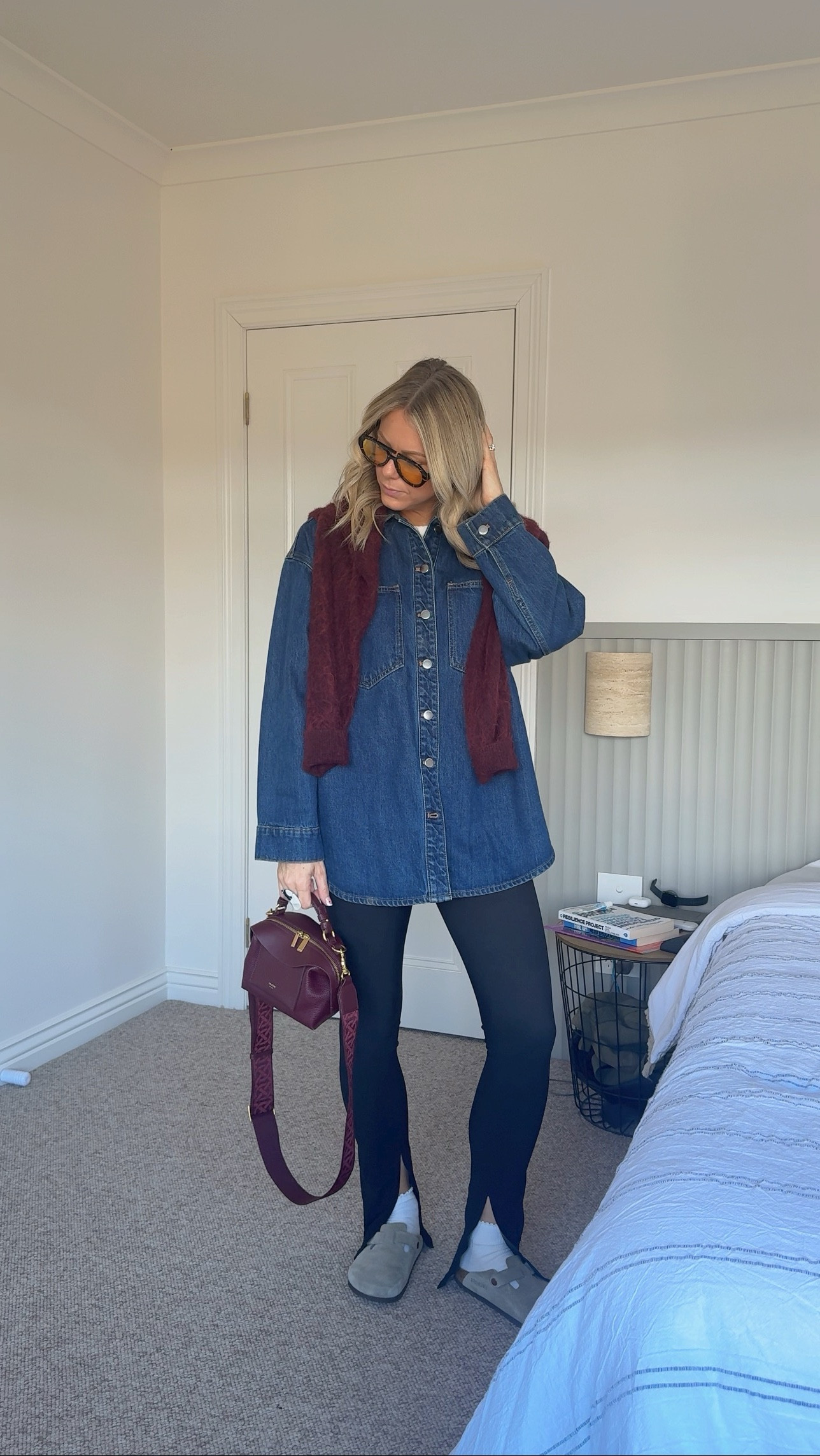 Casual Sunday mum-fit in a fabulous oversized denim shacket and split hem tights 🖤

#LTKaustralia #LTKwinter #LTKstyletip
