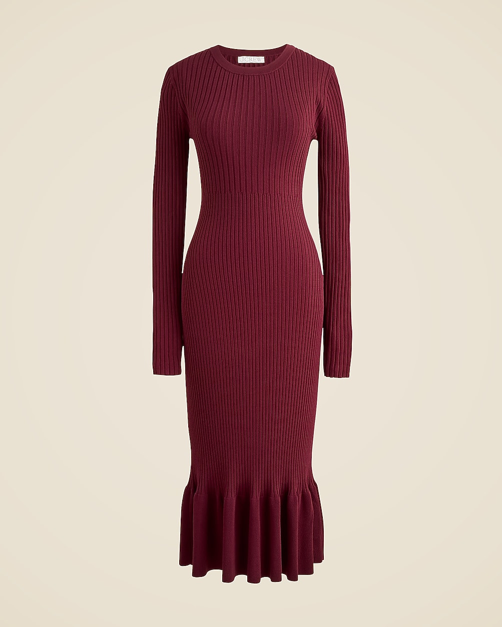 Super-stretch ruffle sweater-dress | J. Crew US