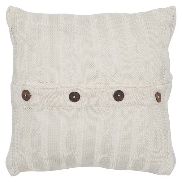 18"x18" Sweater Knit Square Throw Pillow - Rizzy Home | Target