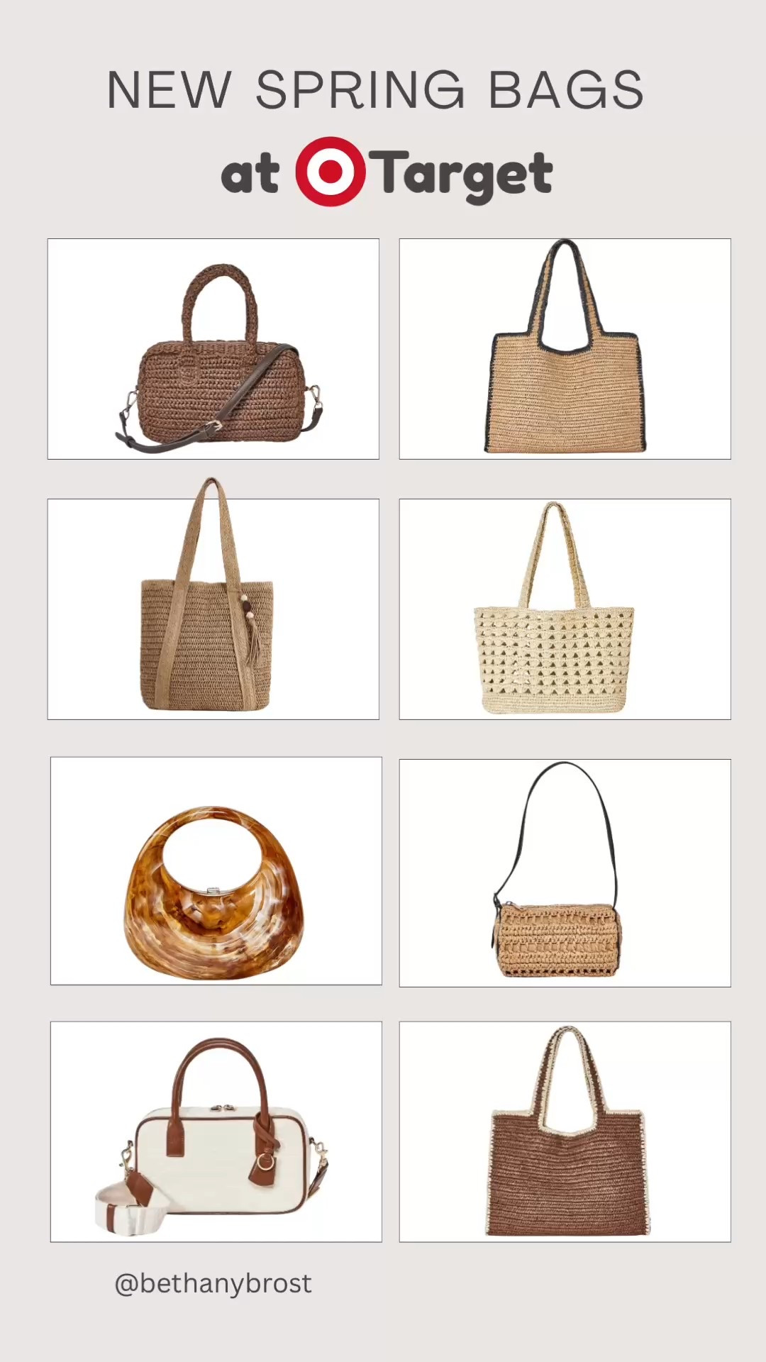 New arrivals at Target.
Straw-woven bags in all shapes and sizes. 
Perfect for your next warm weather vacation or Spring.

#LTKOver40 #LTKgrwm #LTKmomlife