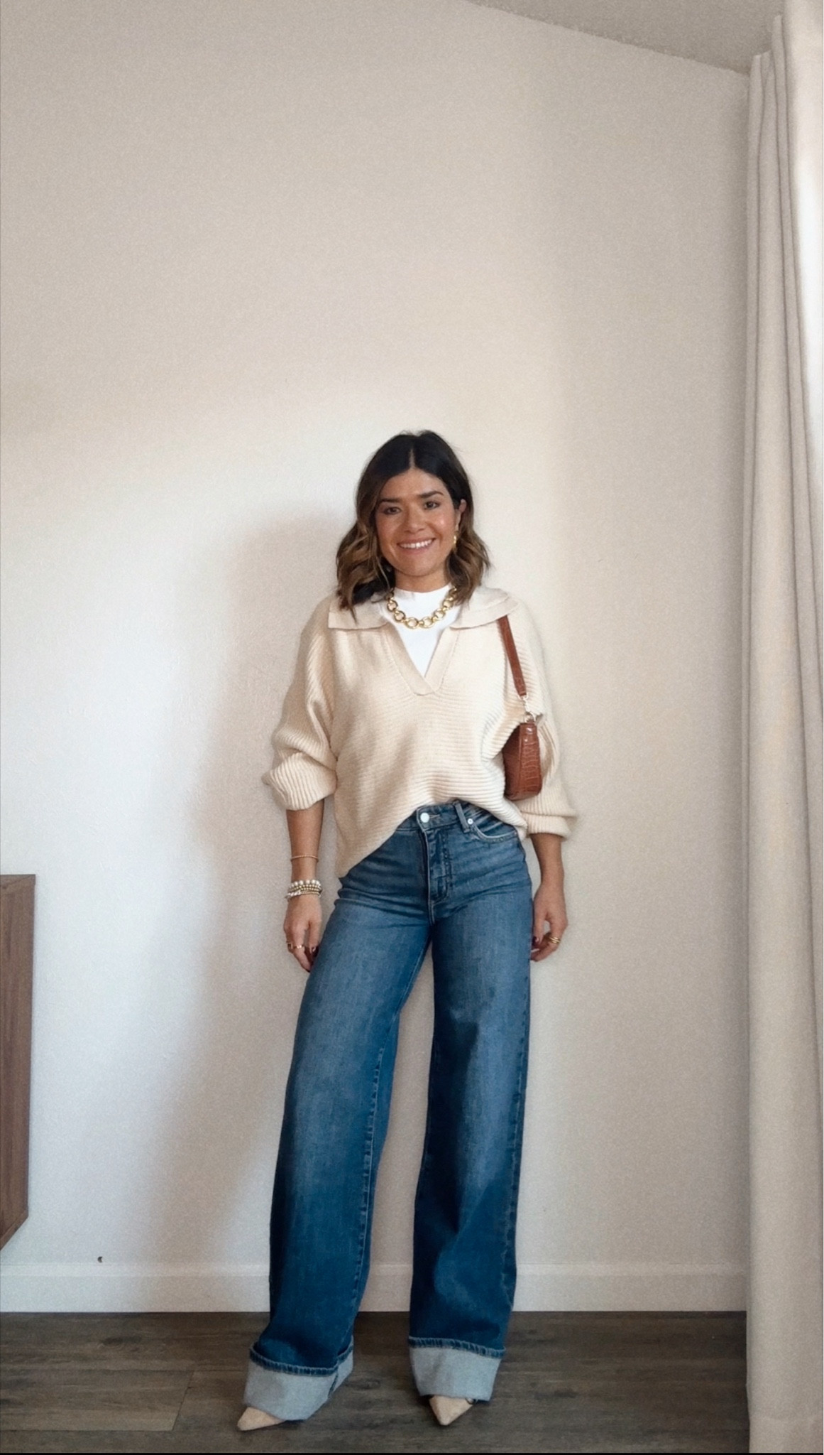 Loving these wide leg jeans via Silver jeans!! 
Sweater size small 
tank top size xs
Jeans size 24



#LTKFindsUnder50 #LTKFindsUnder100 #LTKSeasonal