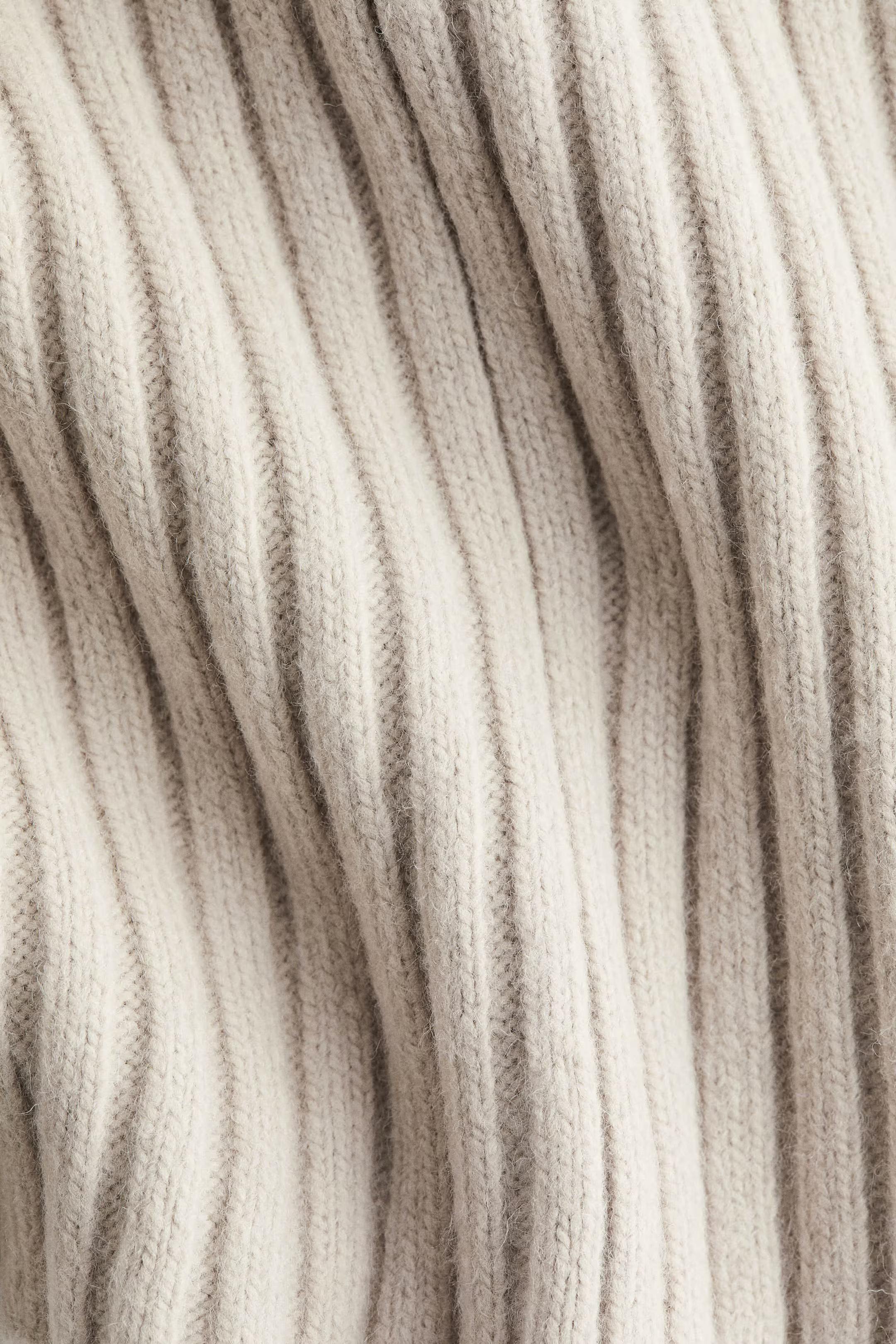 Rib-knit dress - Light beige - Ladies | H&M GB | H&M (UK, MY, IN, SG, PH, TW, HK)