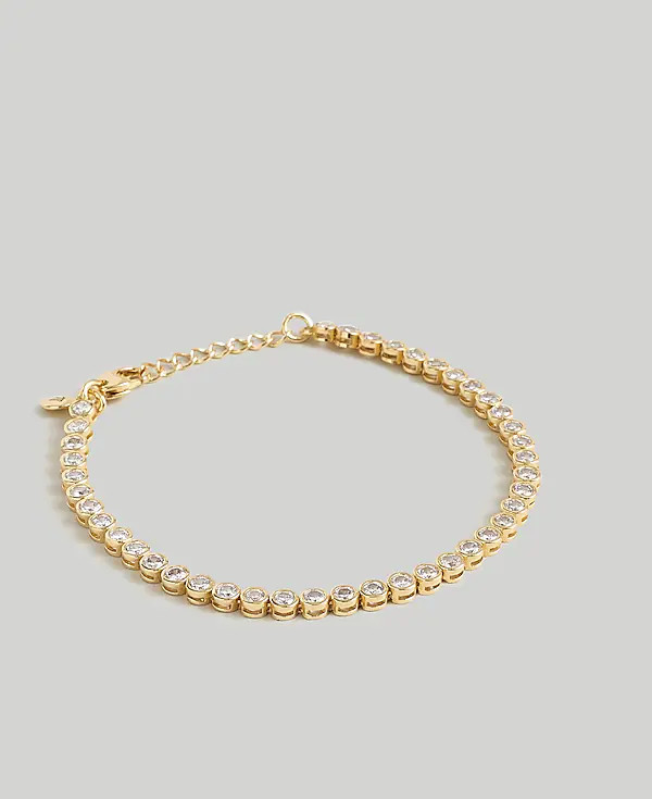 The Tennis Collection Bezel Set Crystal Bracelet | Madewell | Madewell
