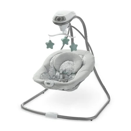 Graco Simple Sway Baby Swing with Plush Seat and Adjustable Speeds, Ivy | Walmart (US)
