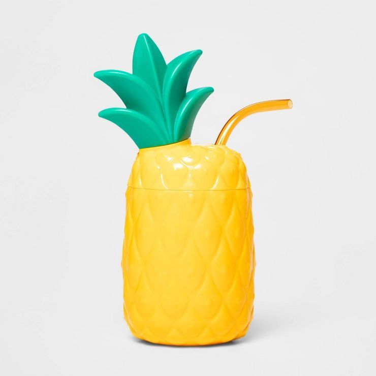 17oz Plastic Figural Pineapple Tumbler - Sun Squad™ | Target