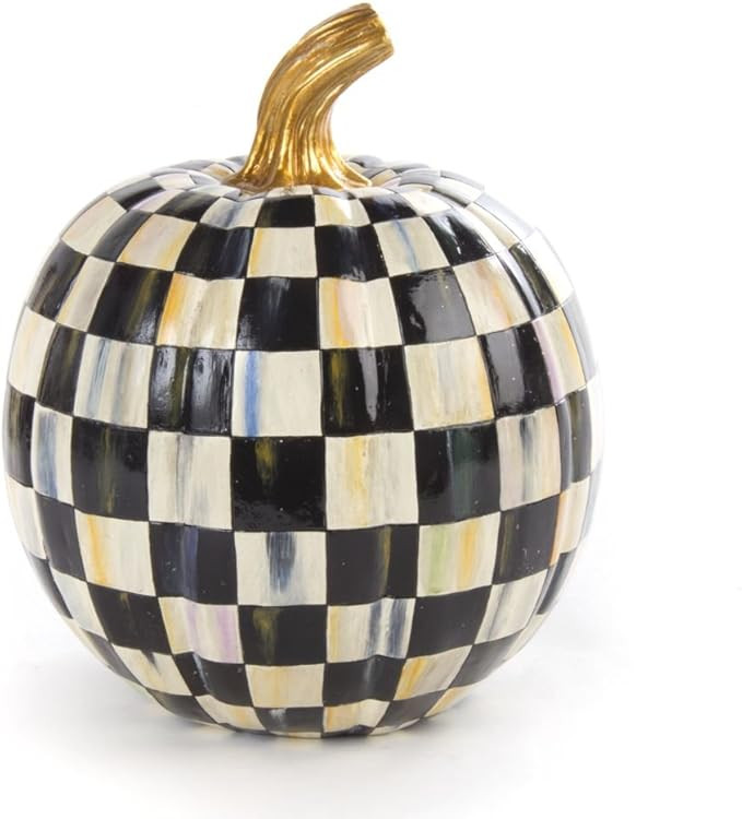 MacKenzie-Childs Courtly Check Pumpkin Small | Amazon (US)