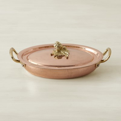 Ruffoni Historia Hammered Copper Covered Au Gratin with Artichoke Knob | Williams-Sonoma